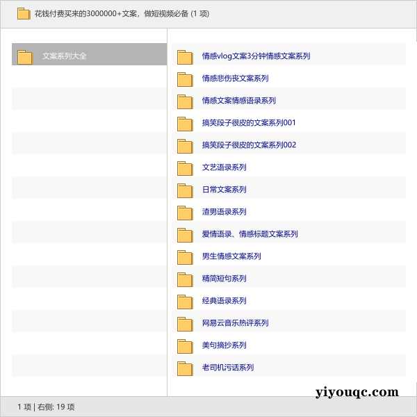 花钱付费买来的3000000+文案,做短视频必备-以北资源站