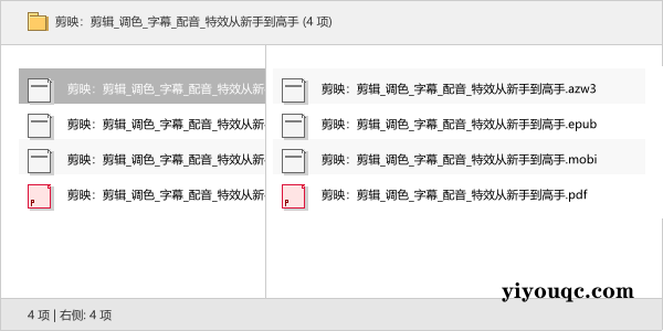 剪映:剪辑调色字幕配音特效从新手到高手-以北资源站