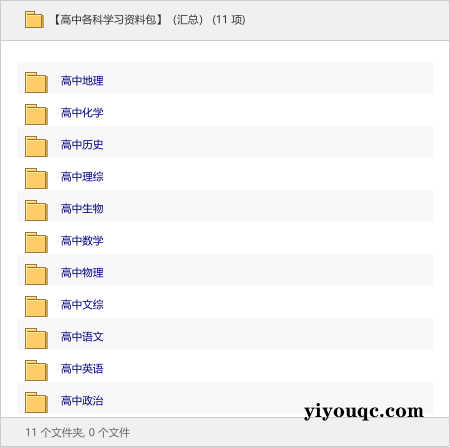 高中各科学习资料包（汇总）-以北资源站
