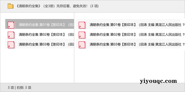 《清朝条约全集》（全3册）先存后看，避免失效！-以北资源站