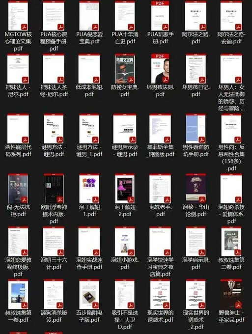 男性泡妞电子书大合集:提升约会与社交技巧的实用指南-以北资源站