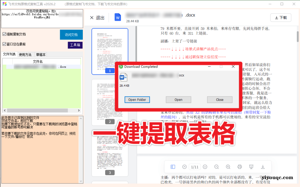 图片[2]-一招复制飞书文档内容，飞书文档内视频、图片、表格附件解锁下载权限，免安装一键运行使用 Fscopy-以北资源站