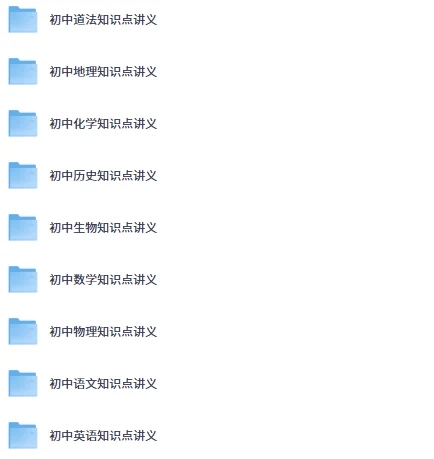 图片[1]-初中各科知识点讲义与思维导图合集：语数英等学科系统复习与高效学习资料-以北资源站